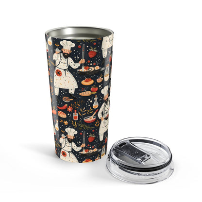 Chef's Delight Insulated Tumbler - 20 oz. Stainless Steel, Glossy Finish
