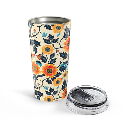 Golden Vine Tapestry Insulated Tumbler - 20 oz. Stainless Steel, Glossy Finish