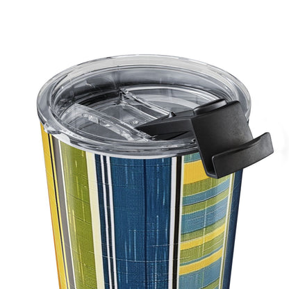 Summer Stripes Delight Insulated Tumbler - 20 oz. Stainless Steel, Glossy Finish