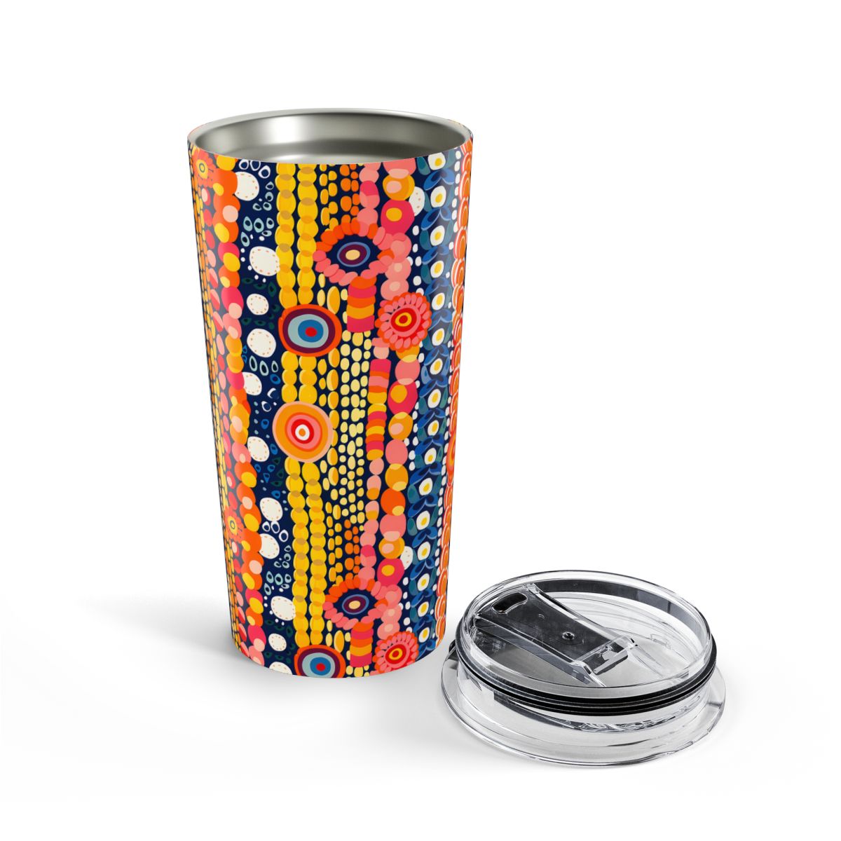 Dotty Delight Insulated Tumbler - 20 oz. Stainless Steel, Glossy Finish