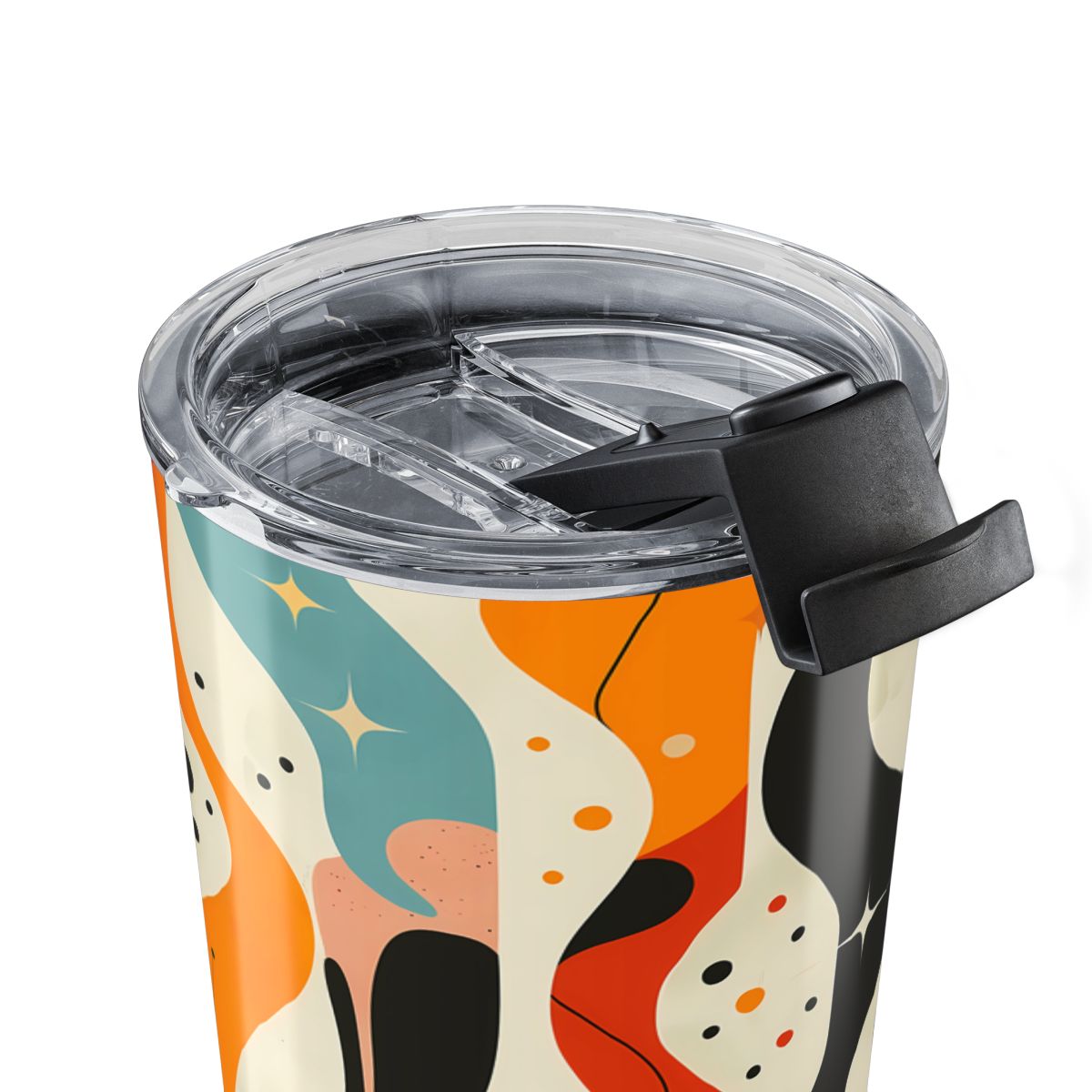 Midcentury Autumn Spacewaves Insulated Tumbler - 20 oz. Stainless Steel, Glossy Finish