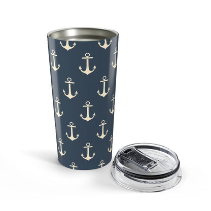 Anchors Aweigh Insulated Tumbler - 20 oz. Stainless Steel, Glossy Finish