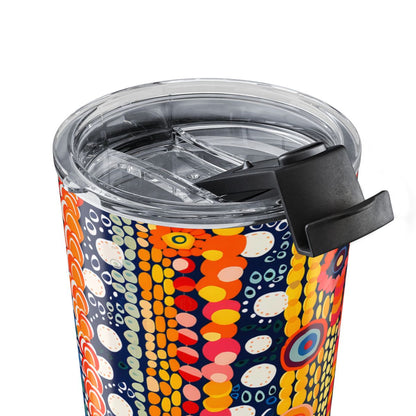 Dotty Delight Insulated Tumbler - 20 oz. Stainless Steel, Glossy Finish