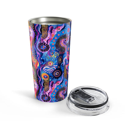 Purple Craziness Insulated Tumbler - 20 oz. Stainless Steel, Glossy Finish