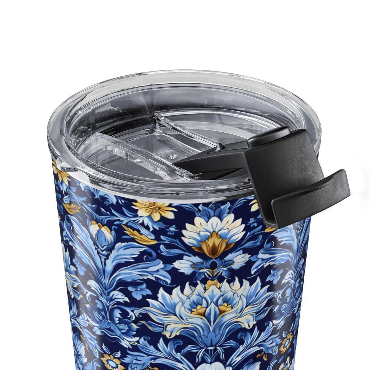 British Heritage Floral Insulated Tumbler - 20 oz. Stainless Steel, Glossy Finish