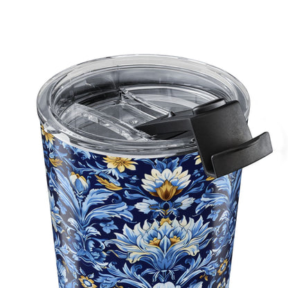 British Heritage Floral Insulated Tumbler - 20 oz. Stainless Steel, Glossy Finish