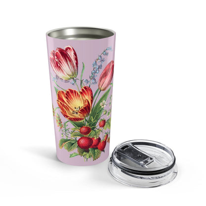 Vintage Tulip Trio Treasure Insulated Tumbler - 20 oz. Stainless Steel, Glossy Finish