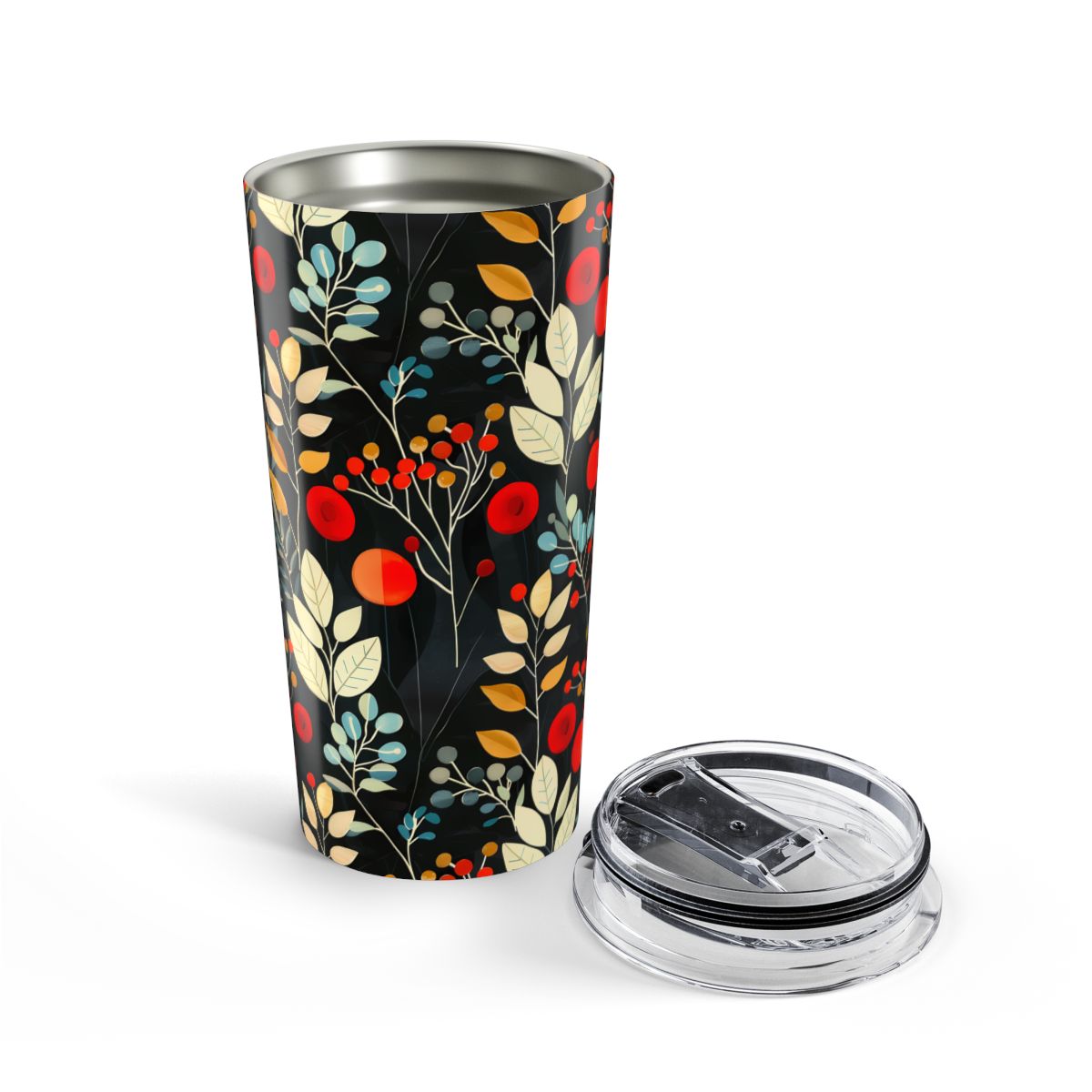 Retro Woodland Whispers Insulated Tumbler - 20 oz. Stainless Steel, Glossy Finish