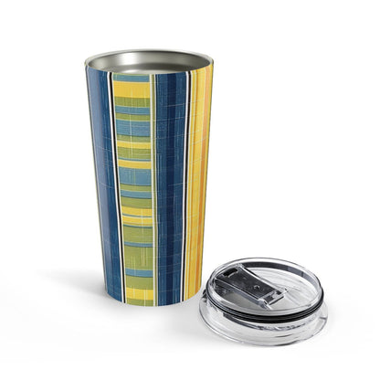 Summer Stripes Delight Insulated Tumbler - 20 oz. Stainless Steel, Glossy Finish