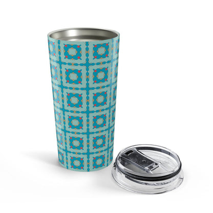 Southwestern Quilt Charm Insulated Tumbler - 20 oz. Stainless Steel, Glossy Finish