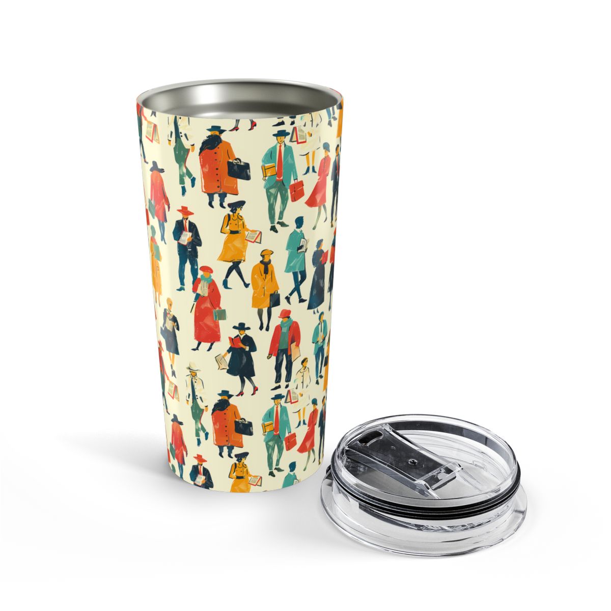 Literary People Insulated Tumbler - 20 oz. Stainless Steel, Glossy Finish