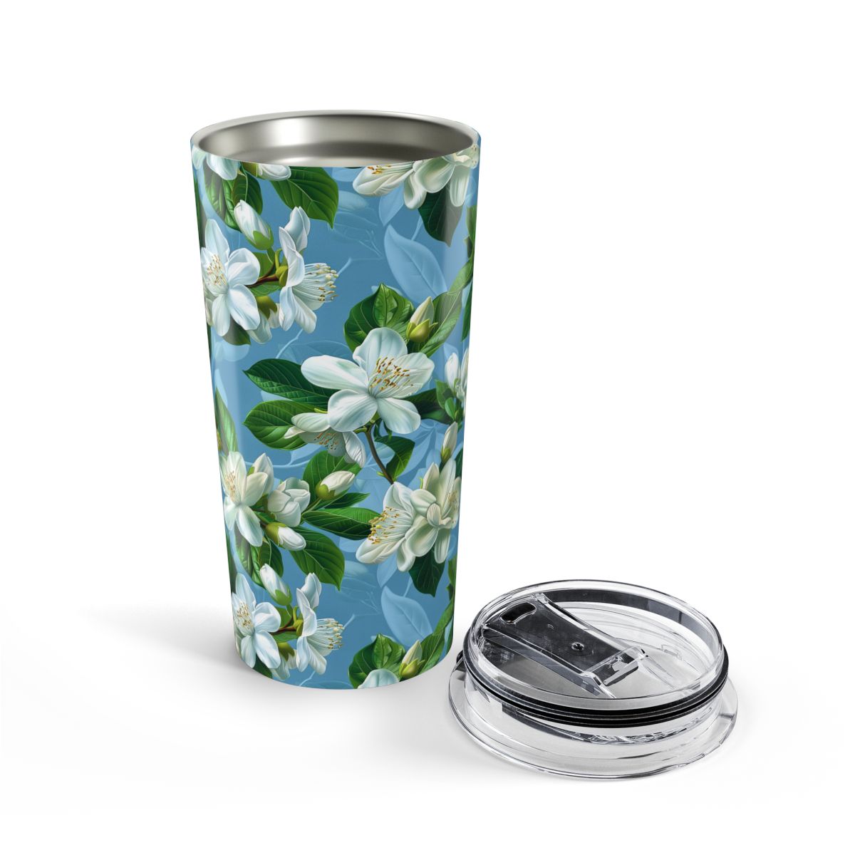 Jasmine Whisper Insulated Tumbler - 20 oz. Stainless Steel, Glossy Finish