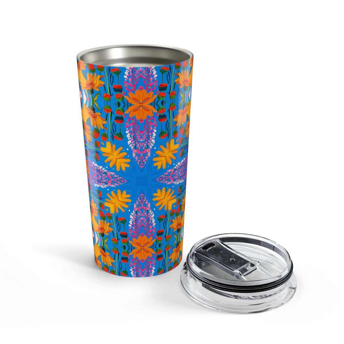 Blooming Mosaic Voyage Insulated Tumbler - 20 oz. Stainless Steel, Glossy Finish
