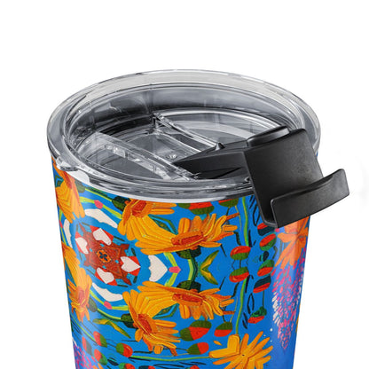 Blooming Mosaic Voyage Insulated Tumbler - 20 oz. Stainless Steel, Glossy Finish