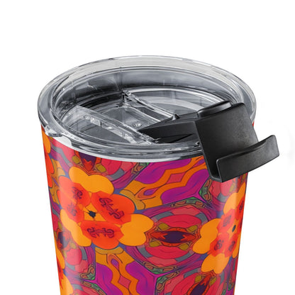 Kaleidoscope Blossom Charm Insulated Tumbler - 20 oz. Stainless Steel, Glossy Finish