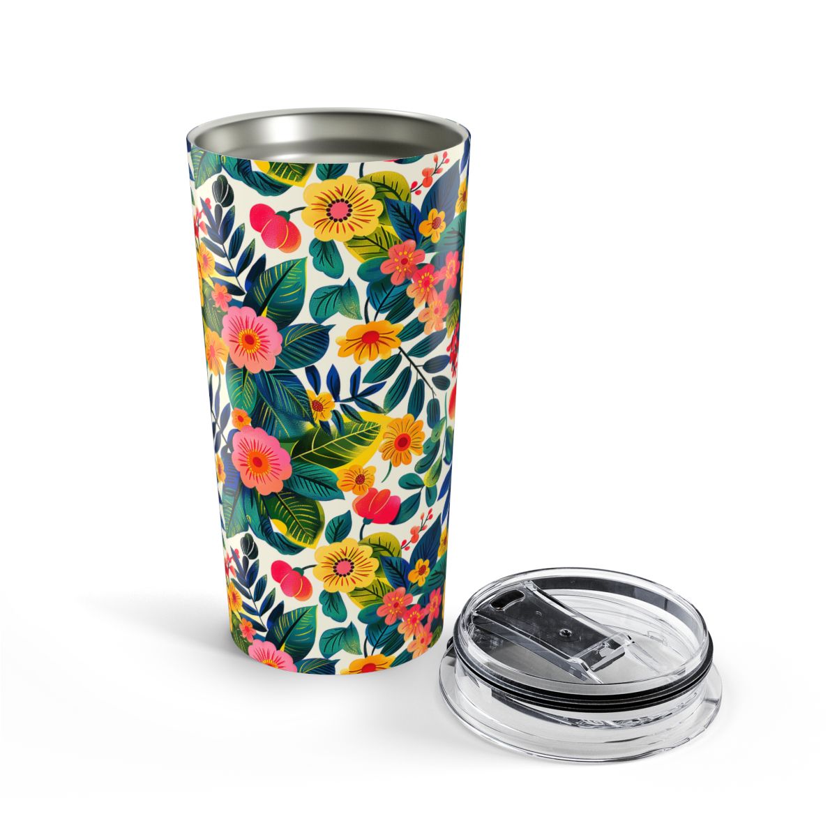 Blossom Bliss Insulated Tumbler - 20 oz. Stainless Steel, Glossy Finish