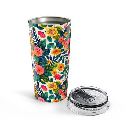 Blossom Bliss Insulated Tumbler - 20 oz. Stainless Steel, Glossy Finish