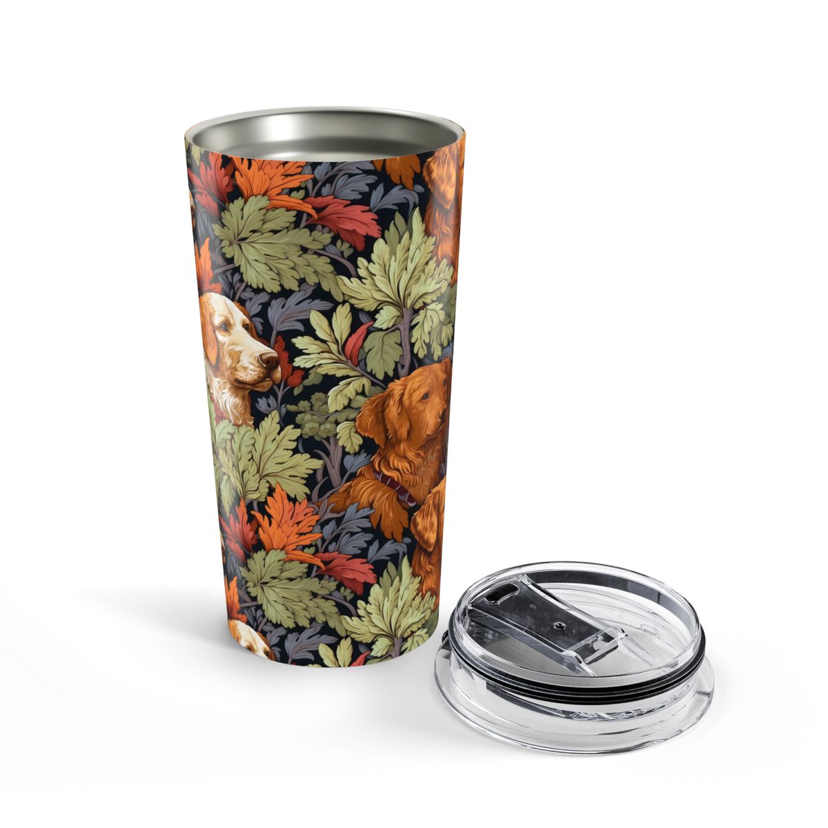 Classic English Dog Tapestry Insulated Tumbler - 20 oz. Stainless Steel, Glossy Finish