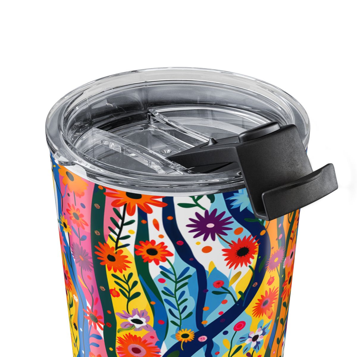 Floral Rhythms Insulated Tumbler - 20 oz. Stainless Steel, Glossy Finish