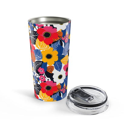 Blossom Burst Insulated Tumbler - 20 oz. Stainless Steel, Glossy Finish