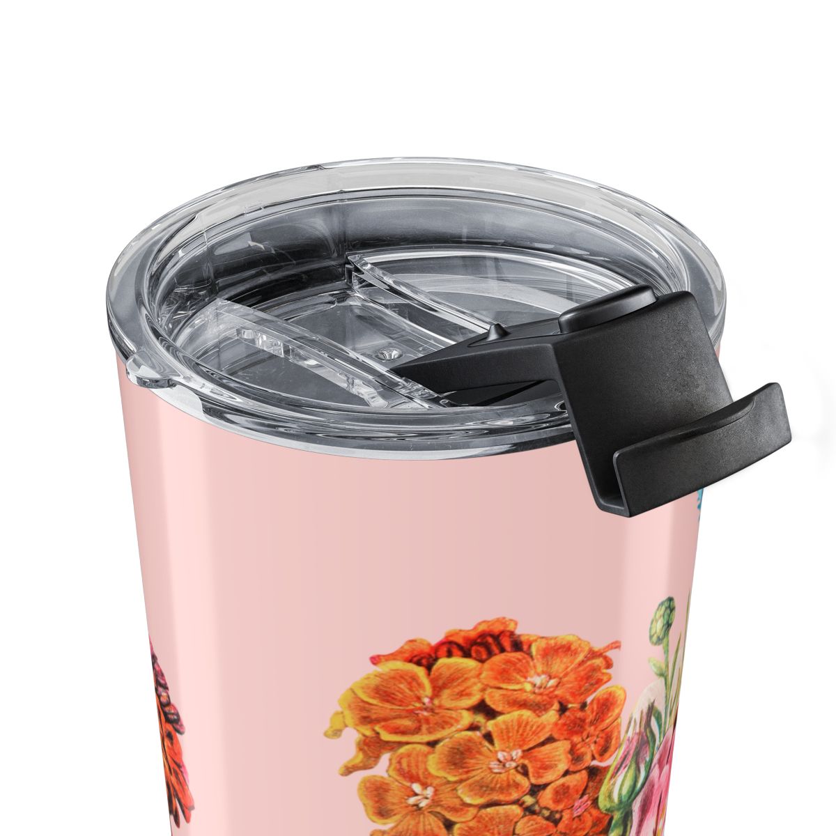 Vintage Botanical Floral Insulated Tumbler - 20 oz. Stainless Steel, Glossy Finish