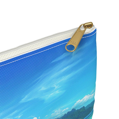 Tropical Serenity Accessory Pouch - close-up detail