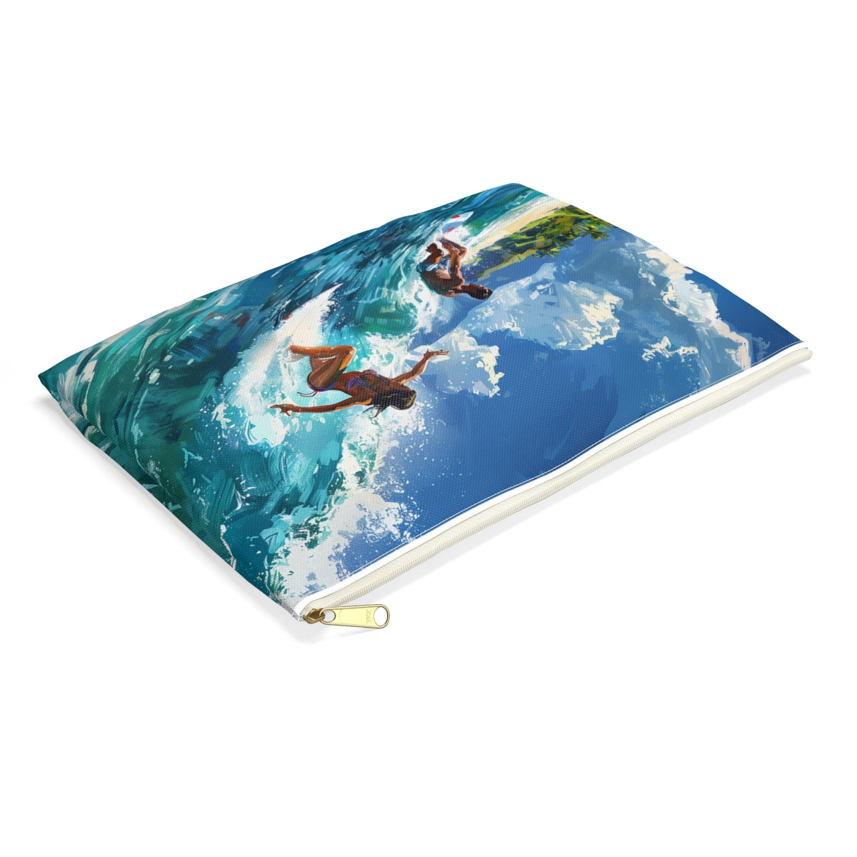 Wave Rider Accessory Pouch - side view, laying flat