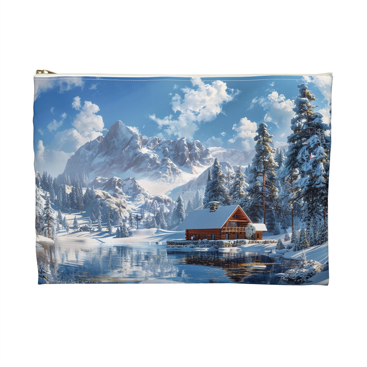 Winter Wonderland Retreat Accessory Pouch - back view