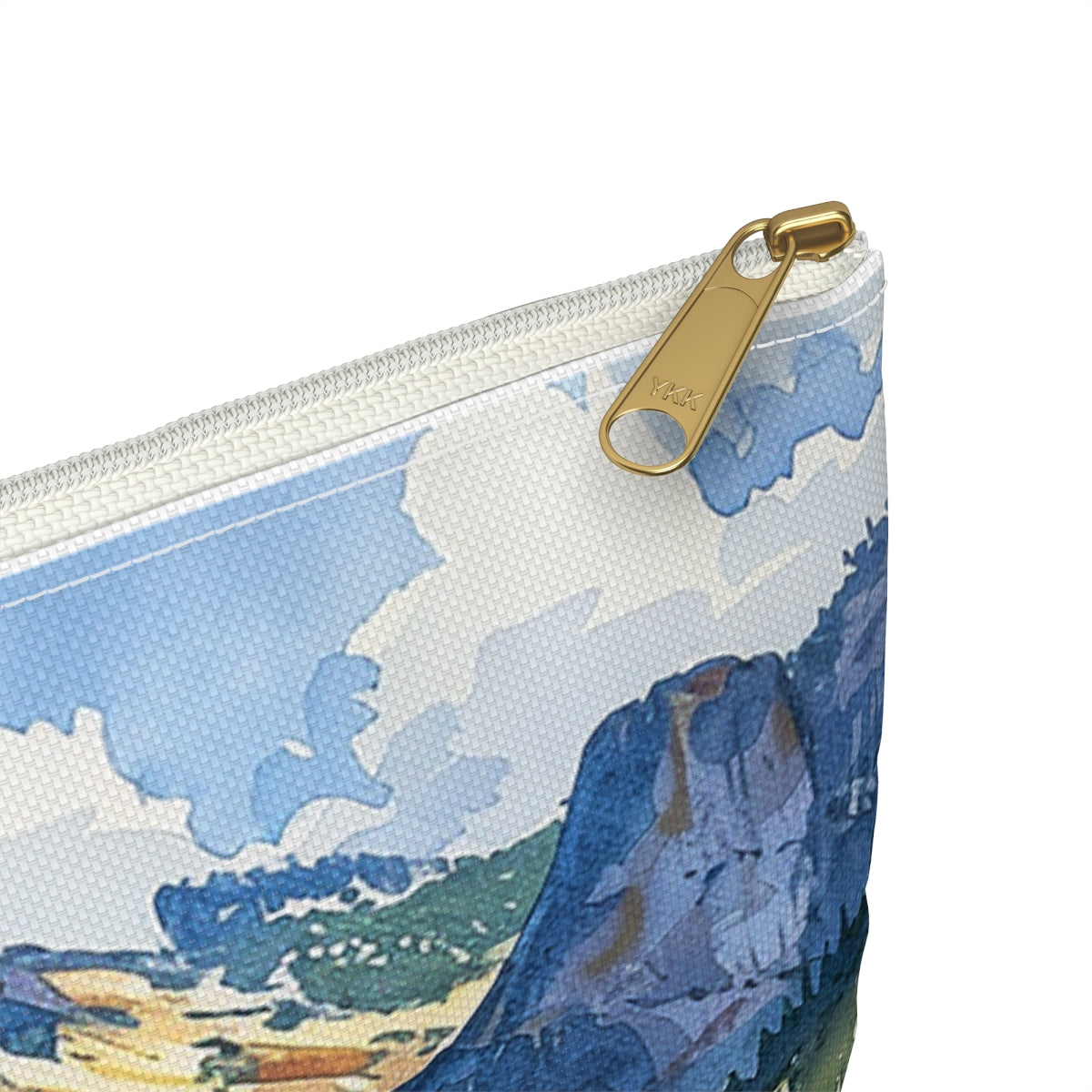 Yosemite Valley Vista Accessory Pouch - close-up detail
