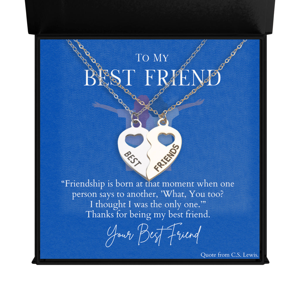 Best Friends - BFF Half Heart Necklace Set