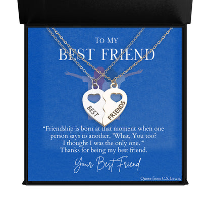 Best Friends - BFF Half Heart Necklace Set