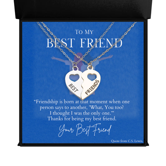 Best Friends - BFF Half Heart Necklace Set