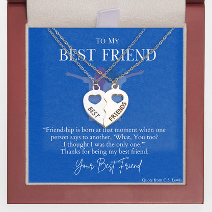 Best Friends - BFF Half Heart Necklace Set